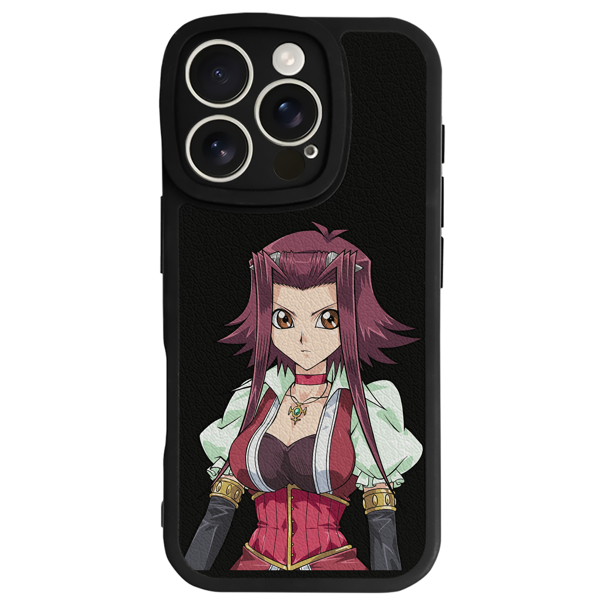 （画像用） 遊☆戯☆王 Yu-Gi-Oh! 【iPhone 16シリーズ対応】シリコンスマホケース（レザー調） 材質：シリコン